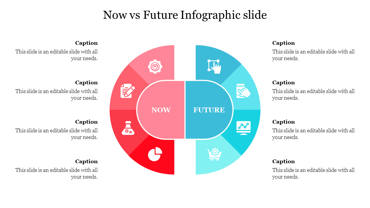 Now Vs Future Infographic Slide PPT Template Designs